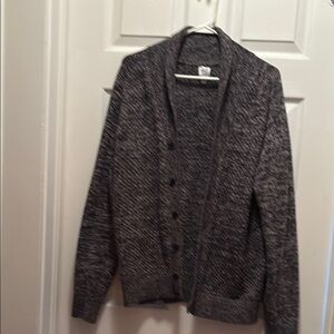 Gray Button-Up Cardigan
